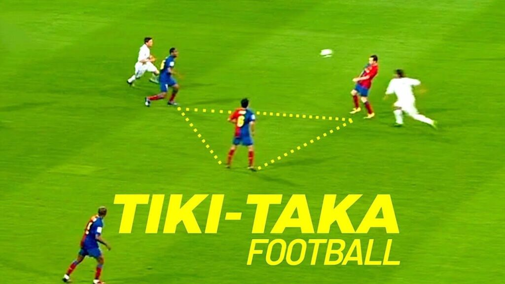 Sơ đồ điển hình lối chơi thuật chiến Tiki Taka